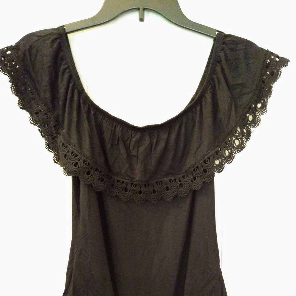 Ambiance Apparel ladies off the shoulder bodysuit
